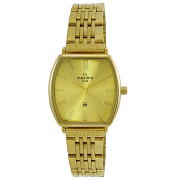 Maxima GOLD Women Gold Dial Analogue Watch - 62690CMLY